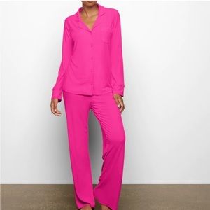 Skims Hot Pink Soft Lounge Sleep Set